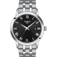 Tissot Rostfritt Stål Svart Urtavla Herr Modeklocka T129.410.11.053.00 svart