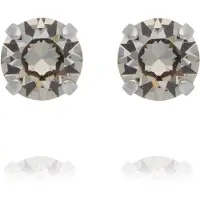 Caroline Svedbom Classic Stud Earrings Rhodium Greige - Stjärnurmakarna