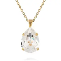 Caroline Svedbom Classic Drop Necklace Gold Crystal - Stjärnurmakarna