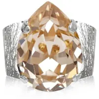 Caroline Svedbom Classic Drop Ring Rhodium Silk - Stjärnurmakarna
