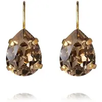 Caroline Svedbom Mini Drop Clasp Earrings Gold Greige - Stjärnurmakarna