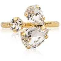 Caroline Svedbom Alisia Ring Gold Crystal - Stjärnurmakarna