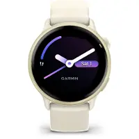 Garmin vívoactive 6 - 42 mm - lunar guld anodiserad aluminium - smart klocka med band - silikon - ben - handledsstorlek: 125-190 mm - display 1.2 - 8 GB - Bluetooth, ANT+, Wi-Fi - 23 g