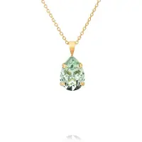 Caroline Svedbom Mini Drop Necklace Gold Chrysolite - Stjärnurmakarna