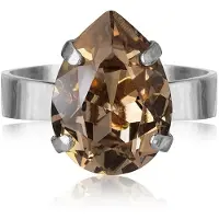 Caroline Svedbom Mini Drop ring greige rhodium