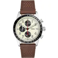 Fossil Klocka Herrar FS6042 - Brun Läder - 42mm - 5 bar