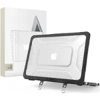 Tech-Protect Kevlar Pro-fodral för MacBook Neo 13" 2026 – Svart och genomskinligt