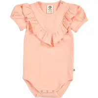 Müsli Body k/ä - Cozy Mig Frill - Peach - - 1 år (80) - Body K/Ä