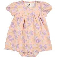 Müsli Klänningsbody k/ä - Peony Puff - Peach/Blomning/Dream - - 1 år (80) - Body K/Ä