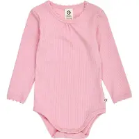 Müsli Body l/ä - Rib - Mild Picot - Nektar - - 1 år (80) - Body L/Ä