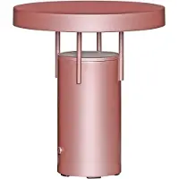 Hubsch LED-batteridriven bordslampa BringMe Mini, rosa metallic, 20 cm dimbar, Violett / rosa / rosè, Metall, Modern
