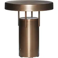 Hubsch LED-batteridriven bordslampa BringMe Mini, mässing, 20 cm dimbar, Mässing / guld, Metall, Modern
