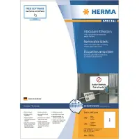 Herma Avtagbara etiketter A4 | 210 x 297mm | 10315 | vit | 100st
