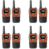 Wella 8St Handhållen Walkie Talkie Radio 22 Kanaler Set 10 Uhf 400-470 Mhz Dual Band Long Range Communication Transceiver