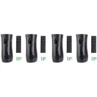 ISTOVO 4pack Automatisk Luftfräschare Sprutdispenser, Väggmonterad eller Fristående Spruthållare, Flera Tidsinställningar