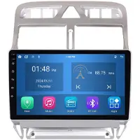 RoverOne 4G+64G Bilradio Bluetooth CarPlay Android Auto GPS-navigering för Peugeot 307 2001 - 2013