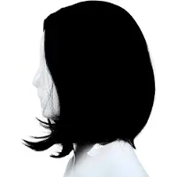 Typecat Kort FräMre MäNniskohåR Peruker Brazilian Remy Hair Bob Peruk med FöRplockat HåRfäSte