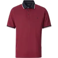 Casamoda Polo Piqué Contrast Röd Storlek