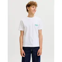 Jack & Jones T-shirt - JorRiviera - Bright White - - 10 år (140) - T-shirt