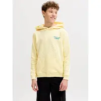 Jack & Jones Hoodie - JorNørrebro - Pastel Yellow - - 10 år (140) - Hoodie