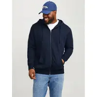 Jack & Jones Basic Plus Size Sweatshirt Med Dragkedja