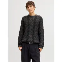 Jack & jones Premium Tröja 'JPRBLUCARL' svartmelerad