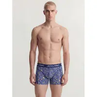 Jack & Jones Boxershorts 'JACKEVIN' royalblå / ljusorange / vit