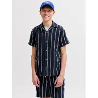 Jack & Jones Junior Skjorta 'JORCoba' nattblå / vit