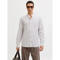 Jack & Jones Esummer Linen Blend Band Skjorta Med Långa ärmar