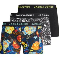 Jack & jones Boxershorts - 3-pack - Jacsugar Skull - Svart - - 10 år (140) - Boxershorts