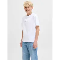 Jack & jones Junior T-shirt 'JORNORREBRO' svart / vit