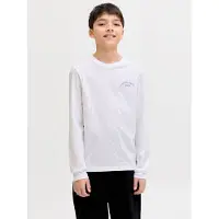 JACK&JONES JUNIOR Junior T-shirt 'College' blå / vit