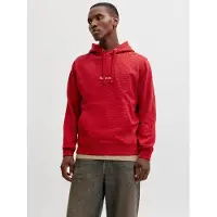 Jack & Jones Sweatshirt 'JORNorrebro' röd / vit