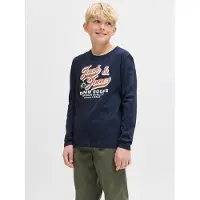 Jack & Jones Långärmade T-shirts JJELOGO TEE LS pojkar - Marin - 15 Jahre