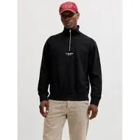 Jack & Jones Sweatshirt 'JJESoho' svart / vit