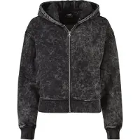 Urban Classics Oversized Towel Washed Sweatshirt Med Dragkedja