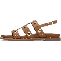 Carmela för kvinnor. 16320801-CAMEL Sandaler i läder 163208 brun (36), Hud, Karta, Spänne, Casual