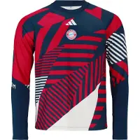 Adidas Sport sweatshirt 'FC Bayern München Pre-Match' marinblå / blodröd / vit