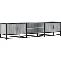vidaXL Tv-bänk grå sonoma 180x35x41 cm konstruerat trä