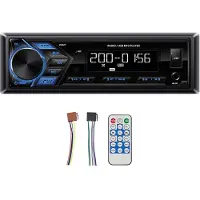 Melitt Bil MP3-Spelare 1 Din USB FM-Radiotuner med LED-Segmentdisplayer AUX-Ingång USB Multimedia Auto Radio Player