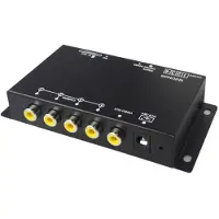 Melitt Bil 4-Channel Driving Recorder Switcher Kontroll Bilkameror Kontroll Combiner Box för 360 Panoramabild