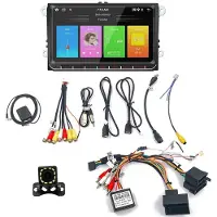 Melitt Android Multimedia Player 2Din 9-Tums Bilradio för 5 6 B6 MK5 MK6 Stöd Carplay Android Auto