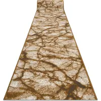 Rugsx Löpare BCF MORAD Marmur Marmor beige / grått guld 90 cm 90x600 cm