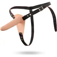 You2Toys - Strap-on vibrator - uppladdningsbar - hudfärgad
