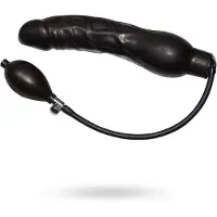 You2Toys - latex uppblåsbar analplugg - svart stor