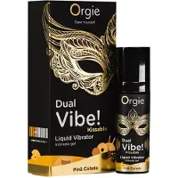 Orgie Dual Vibe! - flytande vibrator - Piña Colada (15 ml)