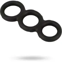 Erecto - penisring set trippel - svart