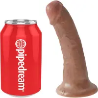 King Cock - dildo 15 cm - realistisk - brun