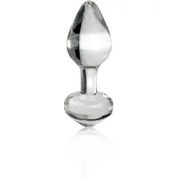 Icicles No. 44 - analplugg i glas - konisk - transparent