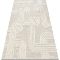 Rugsx Matta SANTO SISAL 1001 geometrisk vit 160x220 cm